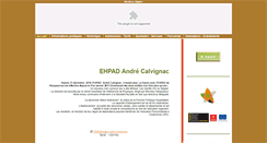 Desktop Screenshot of ehpadandrecalvignac.fr