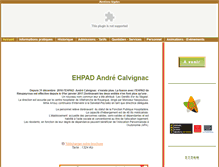 Tablet Screenshot of ehpadandrecalvignac.fr